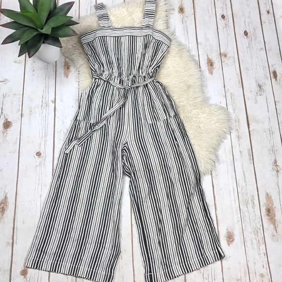girls striped jumpsuit
